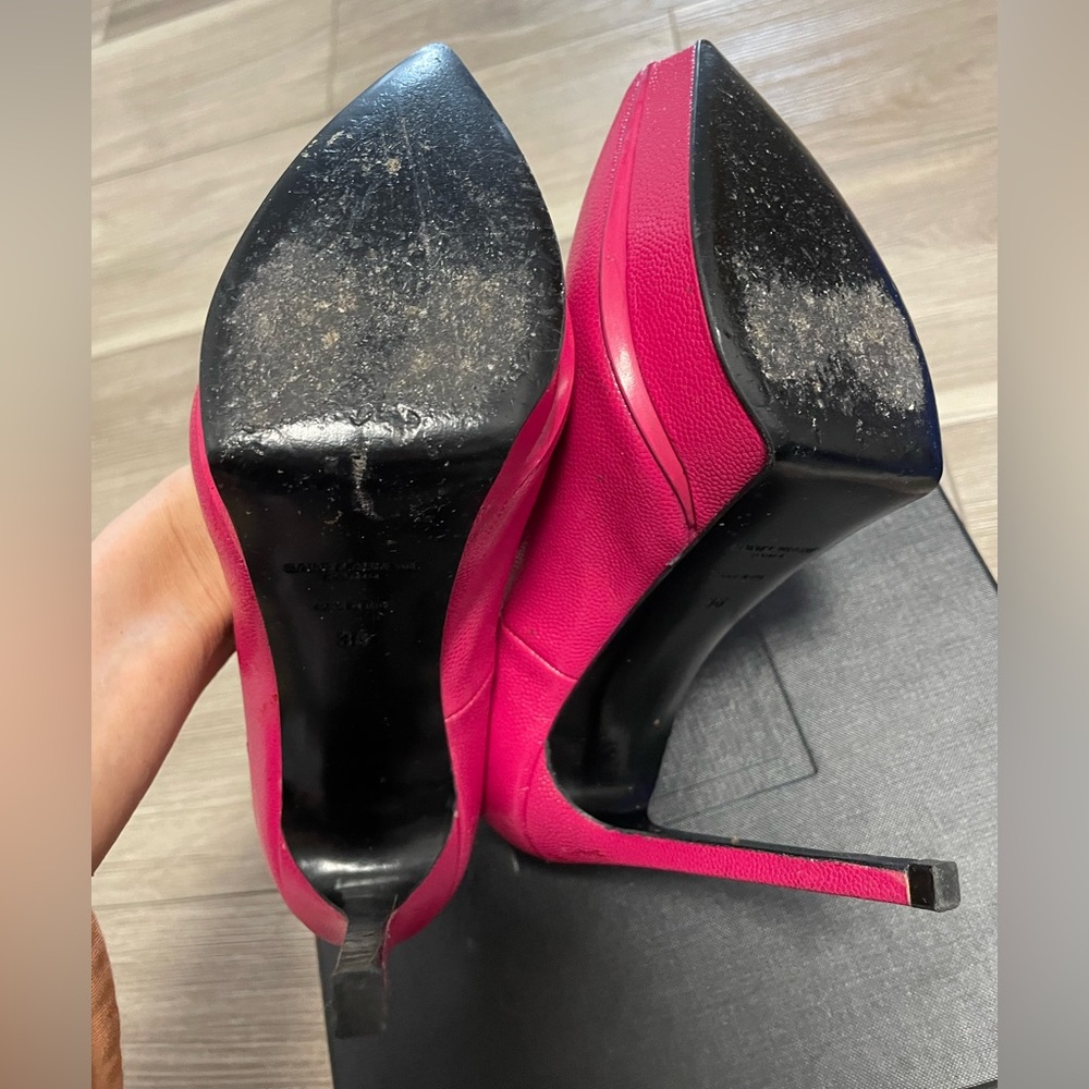 Saint Laurent Janis Platform Pumps Bubblegum pink - Picture 9 of 10
